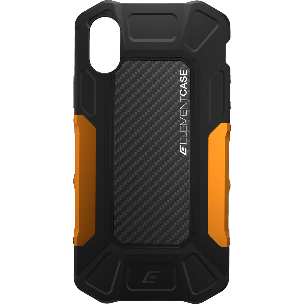 Element iPhone X Case Orange and Black iPhone Case Sportique