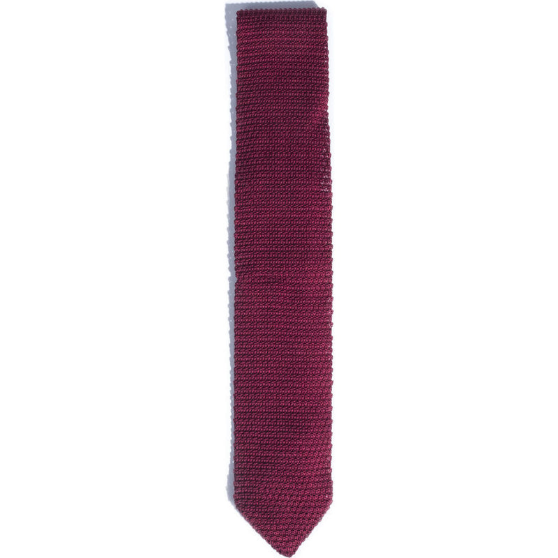Hook & Albert Solid Knit Tie | Maroon FW14-KTSD-MRN-OS