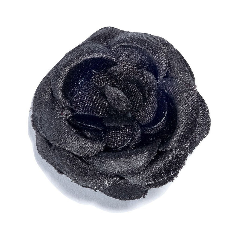 Hook & Albert Black Ash Small Lapel Flower | Black FW14-LBSS-BLK-OS