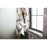 Faribault Huntley Wool Cape | Cream 14855 One Size