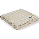 Faribault Cotton Beacon Throw | Stripe Beige BTBEBG1228