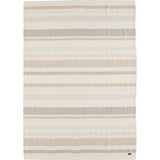 Faribault Cotton Kerrick Stripe Throw | Beige BTKSBG1327