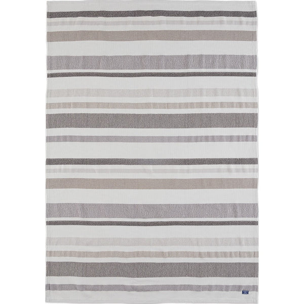 Faribault Cotton Kerrick Stripe Throw | Gray BTKSCH1341