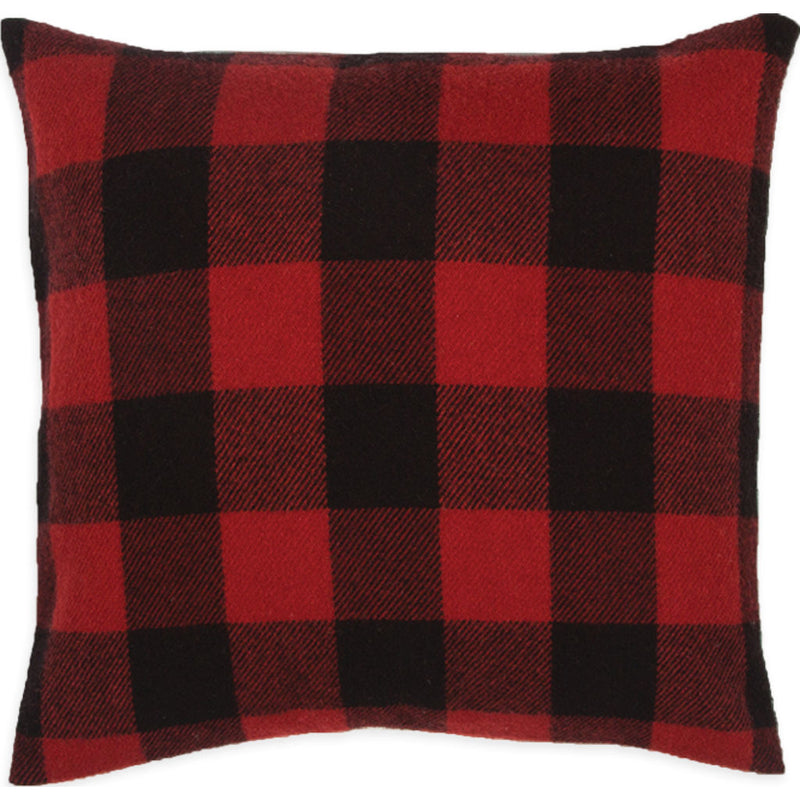 Faribault Buffalo Check Pillow | Red/Black - BPBCRD1683