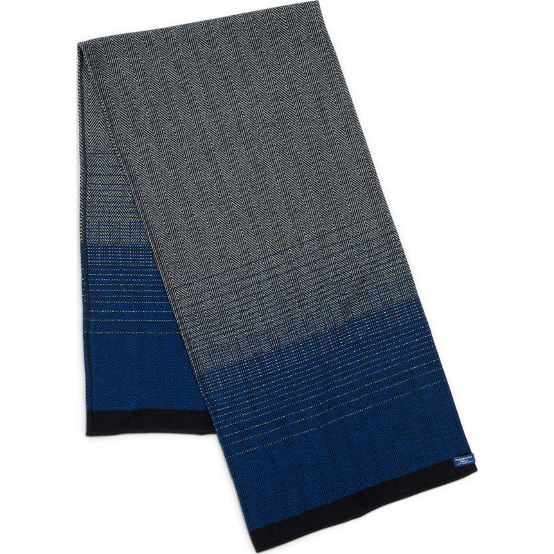 Faribault Eagan Herringbone Wool Scarf | Royal Blue