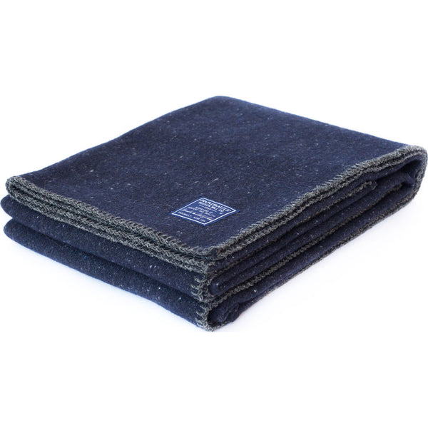 Faribault Wool Utility Blanket | Navy