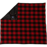 Faribault Buffalo Check Travel Blanket | Red/Black- BABCRD1539
