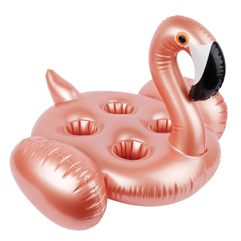 Sunnylife Inflatable Family Drink Holder | Rose Gold Flamingo