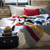 Faribault Revival Stripe Wool Blanket | Gray 1626 Twin/1619 Queen