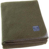 Faribault Summit Solid Reversible Wool Blanket -King --Heather Gray/Natural B1DFGY1233