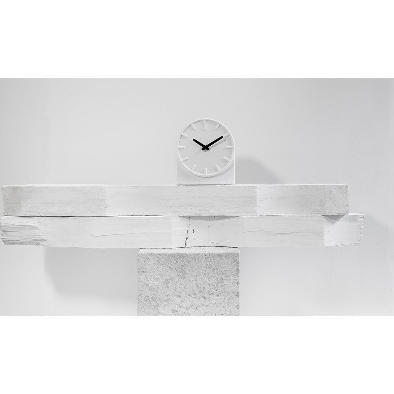 LEFF Amsterdam Felt Table Clock | White/Black