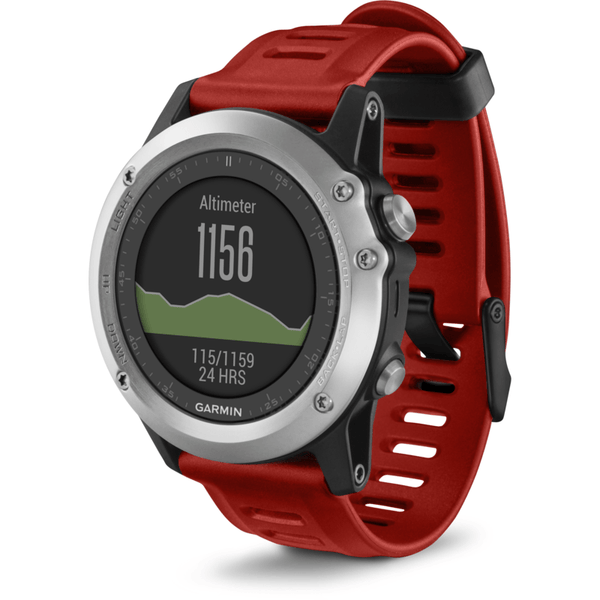 Garmin Fenix 3 Multi-Sport GPS Watch | Silver/Red