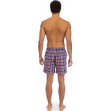 Tom & Teddy Men's Fern Swim Trunk | Navy & Pink / S