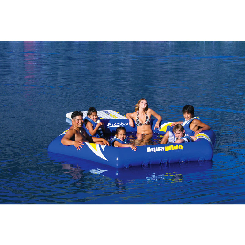 Aquaglide Fiesta Inflatable Swim Platform | Yellow/Blue/Black 58-5216640