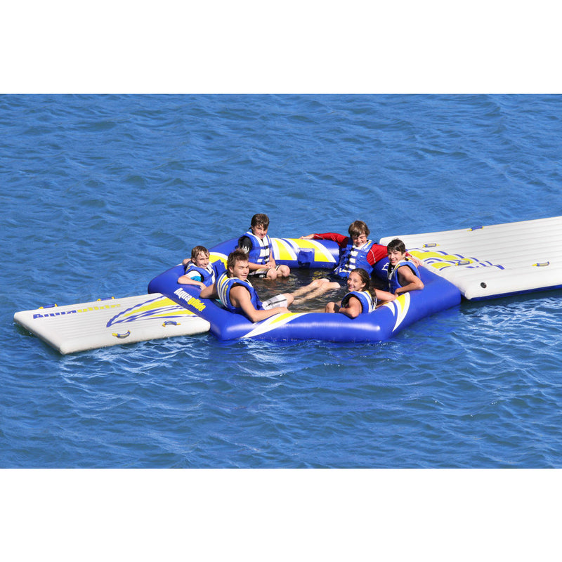 Aquaglide Fiesta Inflatable Swim Platform | Yellow/Blue/Black 58-5216640