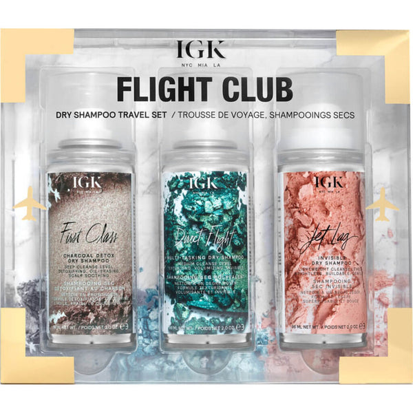 IGK Flight Club Travel Set | Dry Shampoo