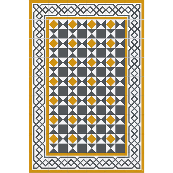 Hidraulik Avinyo Medium Rug | Yellow- CC1601