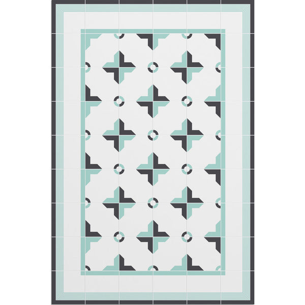 Hidraulik Canuda Medium Rug | Mint Green- CM1521