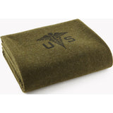 Faribault Foot Soldier Military Wool Blanket | Army Medic Green 2074 66" x 90"