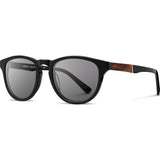 Shwood Francis Acetate Sunglasses | Black & Elm Burl / Grey WAFBELG