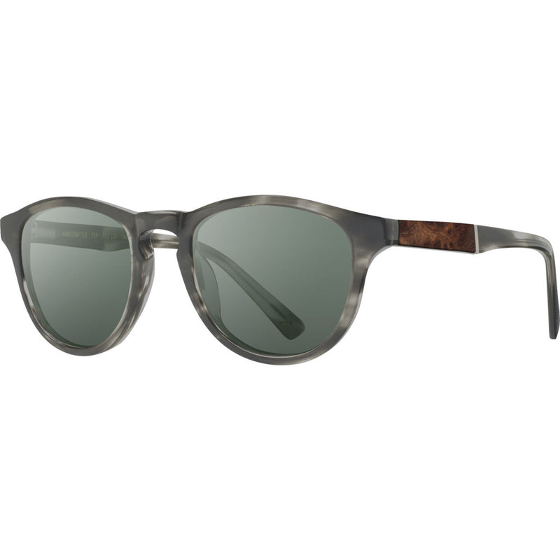 Shwood Francis Acetate Sunglasses | Matte Grey & Elm Burl / G15 Polarized-WAFMGELFP
