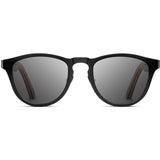 Shwood Francis Titanium Fifty Fifty Sunglasses | Black & Walnut / Grey