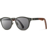 Shwood Francis Titanium Sunglasses | Gun Metal & Walnut / Grey WTFGWG