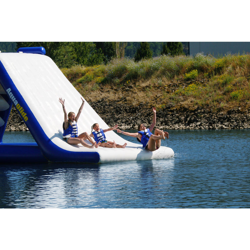 Aquaglide Freefall Extreme Inflatable Water Slide | Blue/White/Yellow 58-5210006