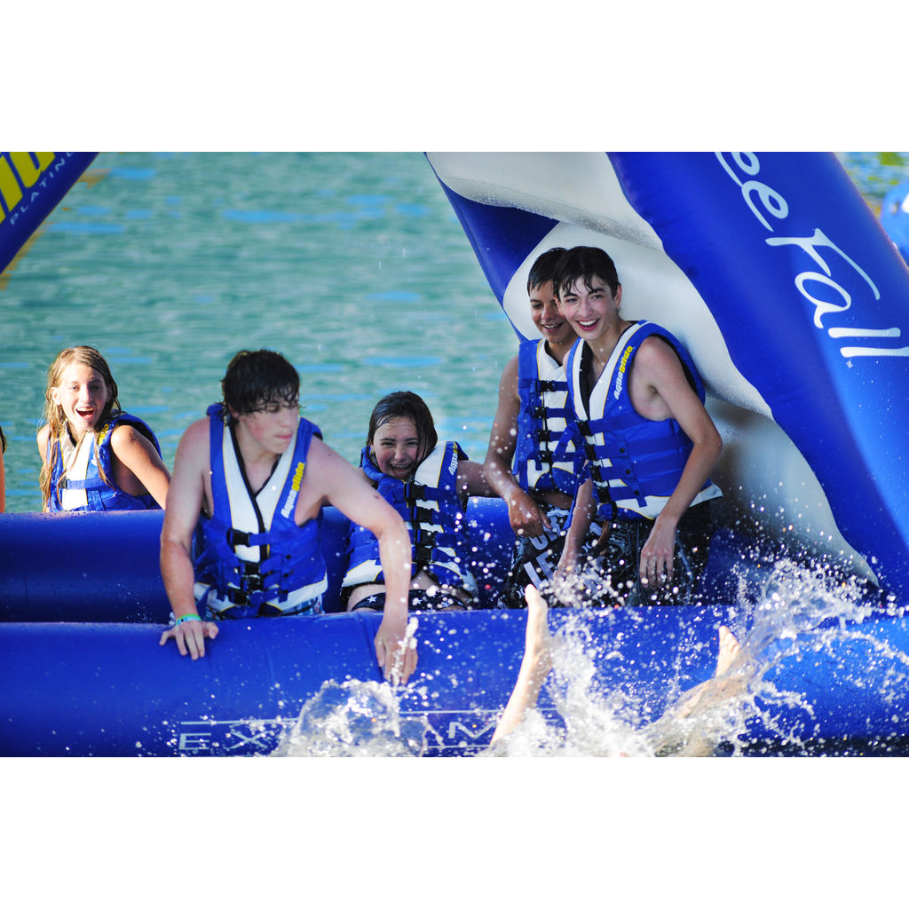 Aquaglide Freefall Extreme Inflatable Water Slide Blue/White/Yellow ...