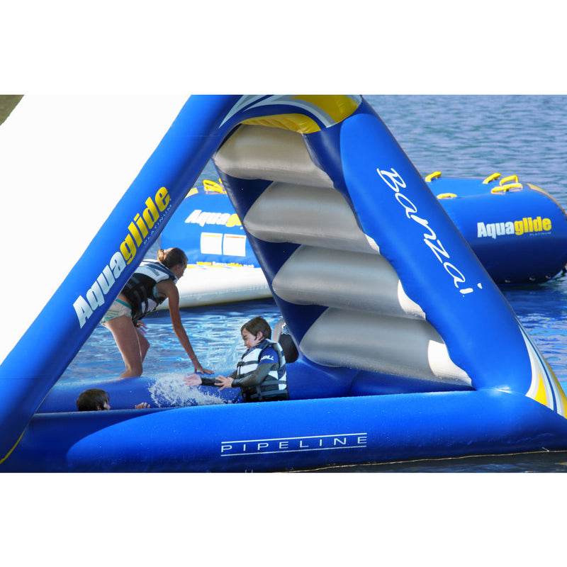 Aquaglide Freefall Extreme Inflatable Water Slide | Blue/White/Yellow 58-5210006