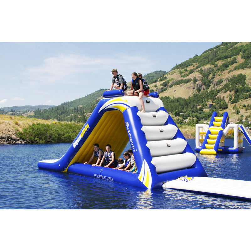 Aquaglide Freefall Extreme Inflatable Water Slide | Blue/White/Yellow 58-5210006