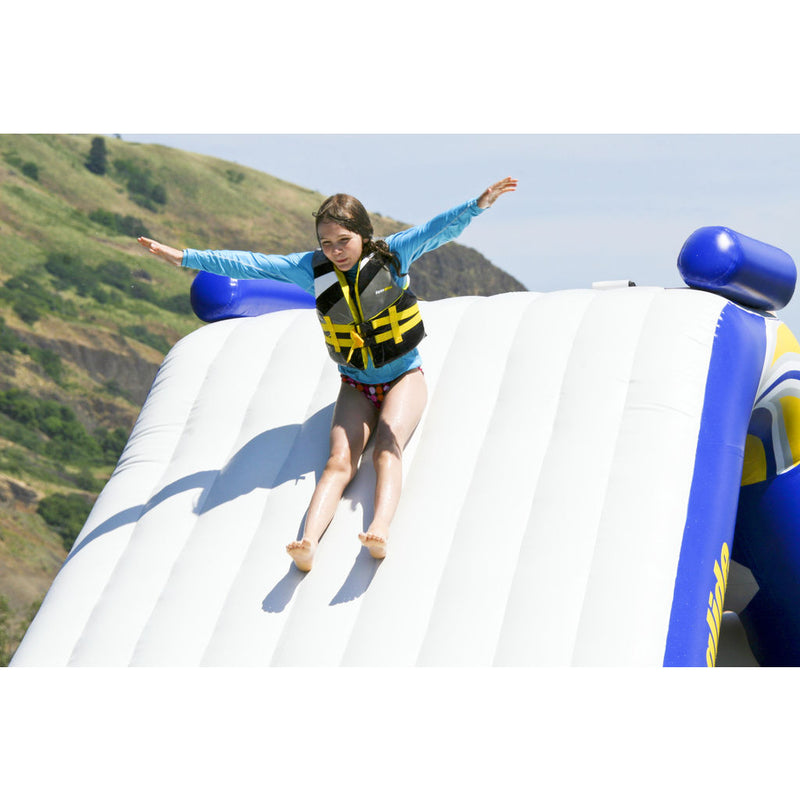Aquaglide Freefall Extreme Inflatable Water Slide Blue/White/Yellow ...