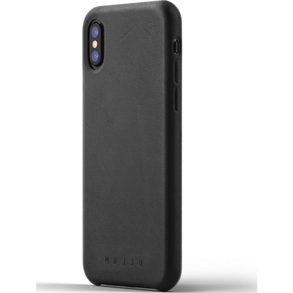 Mujjo Leather Case for iPhone X | Black MUJJO-CS-095-BK