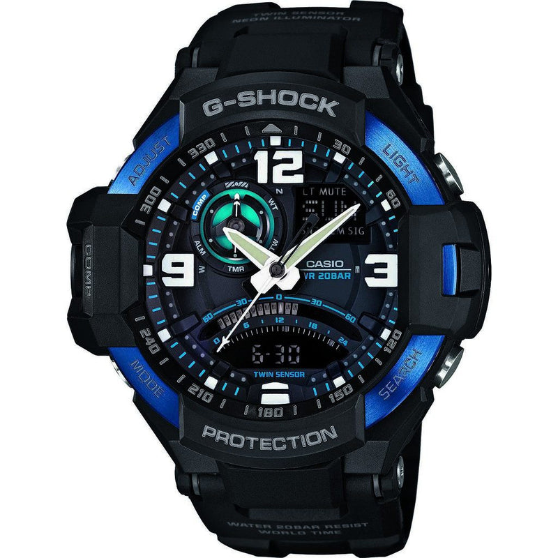 Casio G-Shock G-Aviation Master of Gravity Watch | Black GA-1000-2B