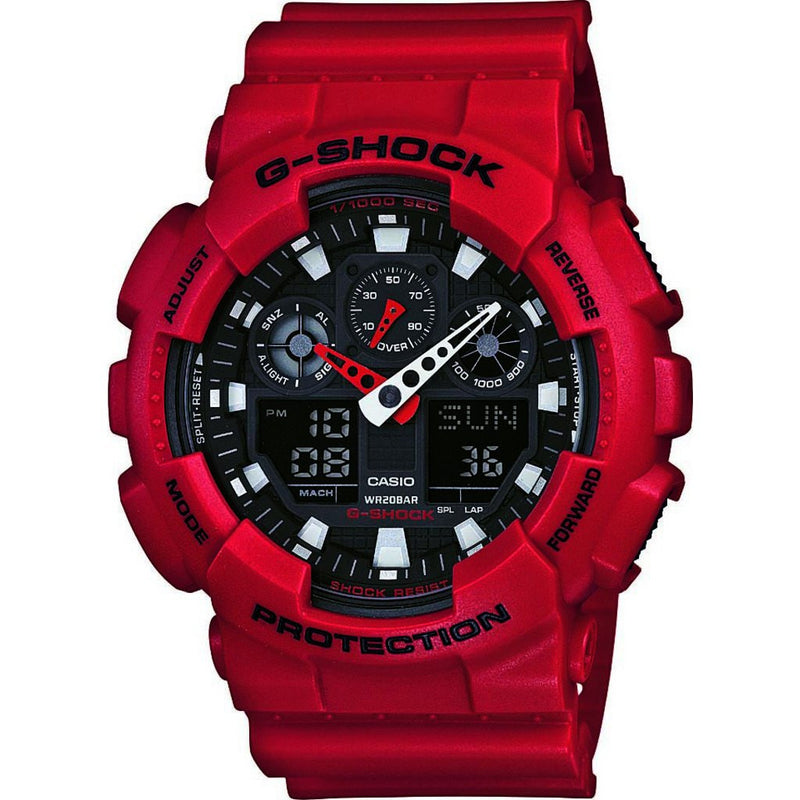 Casio G-Shock GA-100B-4ACR Watch | Maroon