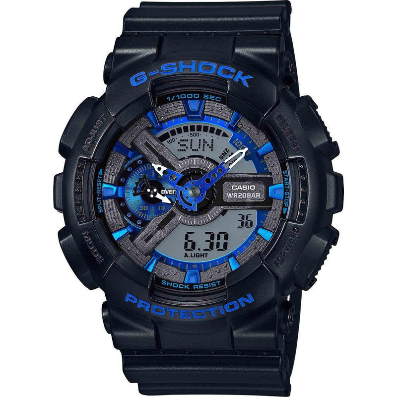 Casio G-Shock Black 'n Blue Hue Series GA110CB-1A Watch | Black/Blue