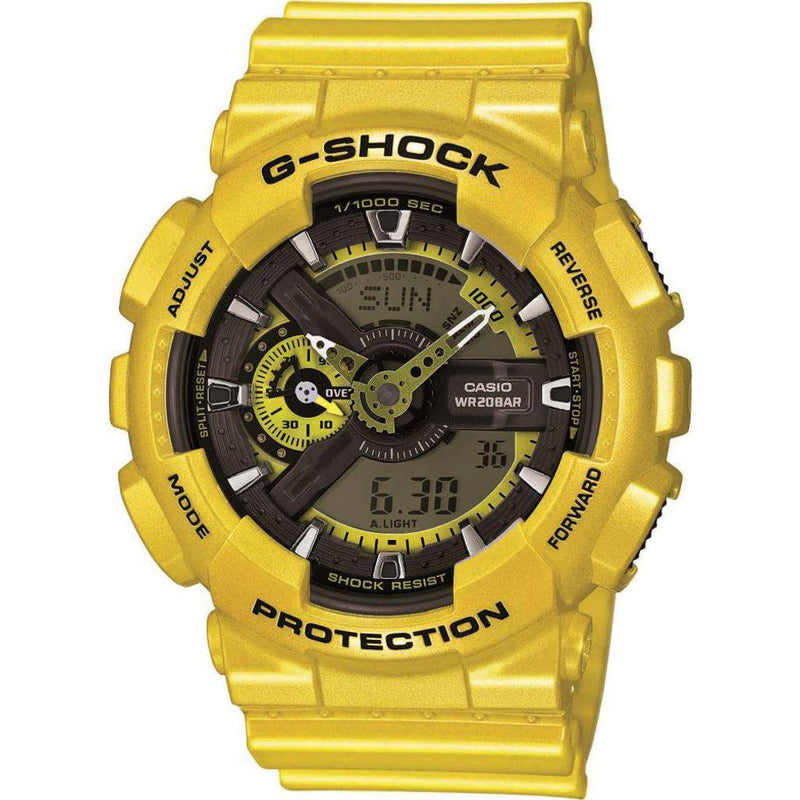 Casio G-Shock Resin Quartz Watch | Yellow GA110NM-9A