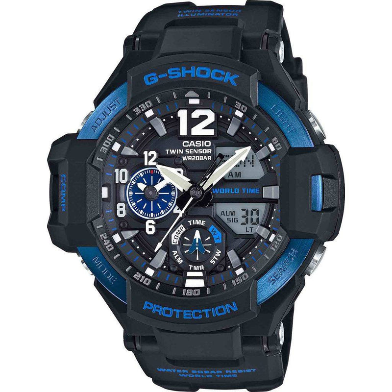 Casio G-Shock GA-1100-2BCR Watch | Black/Blue