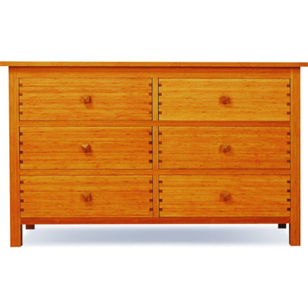 Greenington Hosta Six Drawer Dresser | Caramelized GB0603