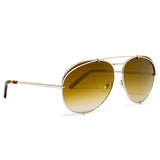 Diff Eyewear Koko Sunglasses | Gold + Brown Gradient Lens