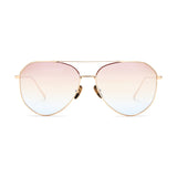 Diff Eyewear Dash Sunglasses | Gold + Rainbow Flash