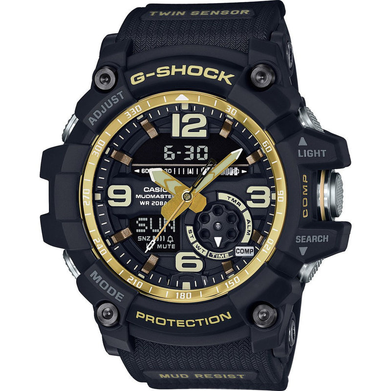 Casio G-Shock MUDMASTER Twin Sensor GG1000GB-1ACR Watch | Black/Gold