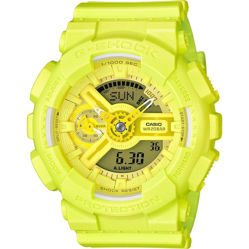Casio G-Shock S Series GMAS110VC-9ACR Watch| Bright Vivid Light Yellow