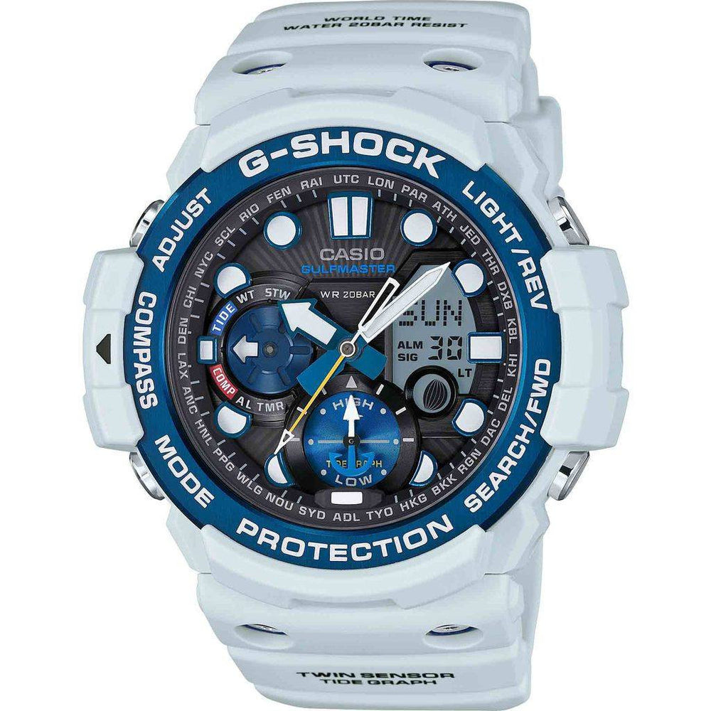 Casio G-Shock Gulfmaster GN-1000C-8ACR Watch White/Blue – Sportique