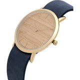 Analog Classic Silverheart Wood Watch | Navy Strap GN-CS