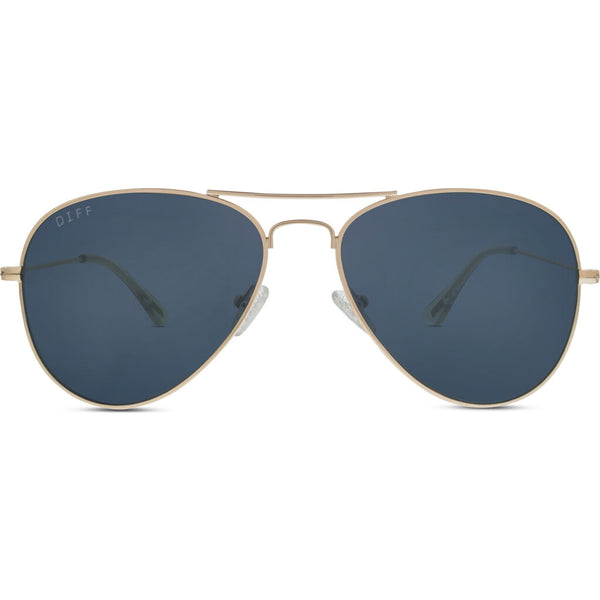 DIFF Eyewear Cruz Sunglasses | Gold + Grey Lens