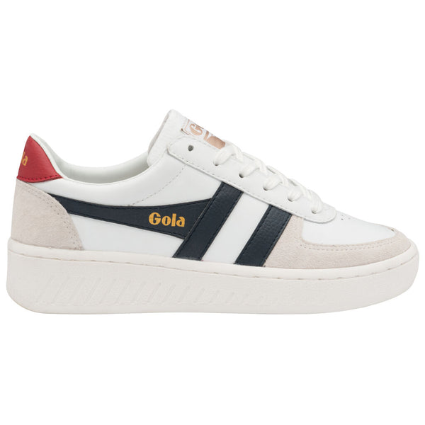 Gola Men's Grandslam Classic Sneaker | White/Navy/Deep Red