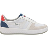 Gola Mens Grandslam Mesh Sneakers | White/Baltic/Red- CMA588-Size 13