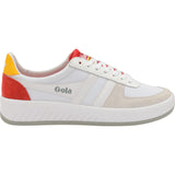 Gola Mens Grandslam Mesh Sneakers | White/Red/Sun- CMA588-Size 13
