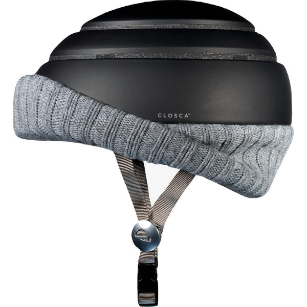 fahrradhelm closca Closca Nordic Collapsible Helmet w/ Visor in Gray/Black – Sportique